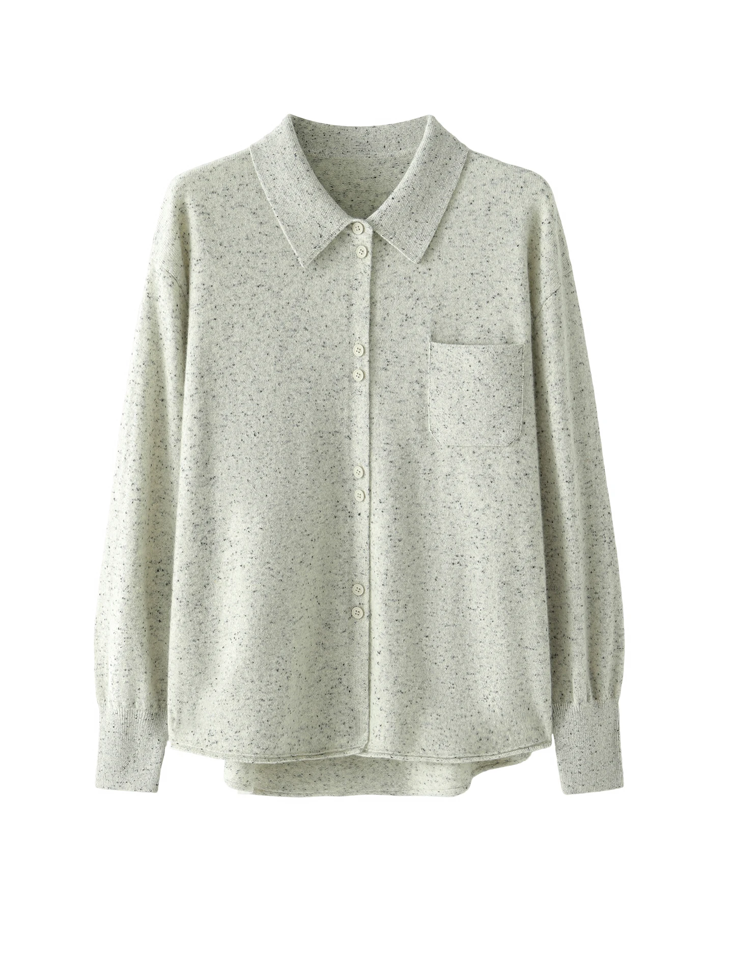 

Classic Autumn Winter Woman Sweater Elegant Female 100% Merino Wool Knitwear Polo Collar Cardigan Lady Long Sleeve Clothing Tops