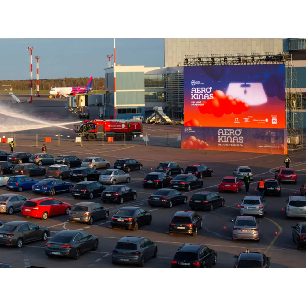 2X1 Led جدار الفيديو في الهواء الطلق عرض معدات تأجير الحفلات مسرح السينما المفتوح سيارة Autocinema محرك في شاشات الفيلم للبيع