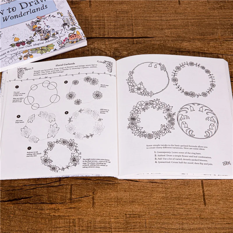 How to Draw Inky Wonderlands English Coloring Book Create&Color Your Own Magical Adventure  Drawing Book