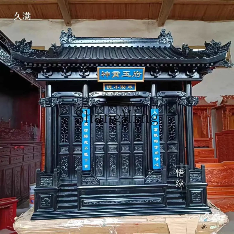 SM Premium Sensory with Door Palace Rooftop Buddha Niche Fragrant Camphor Wood Table Buddha Cabinet Table Buddha Table