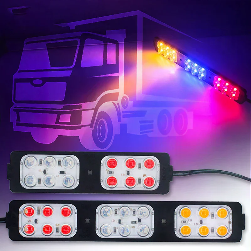 1PCS Truck LED Light Side Flashing Warning Emergency Indicator Lamp For Van Truck Motorcycle Pickup Offroad Decor Accessories