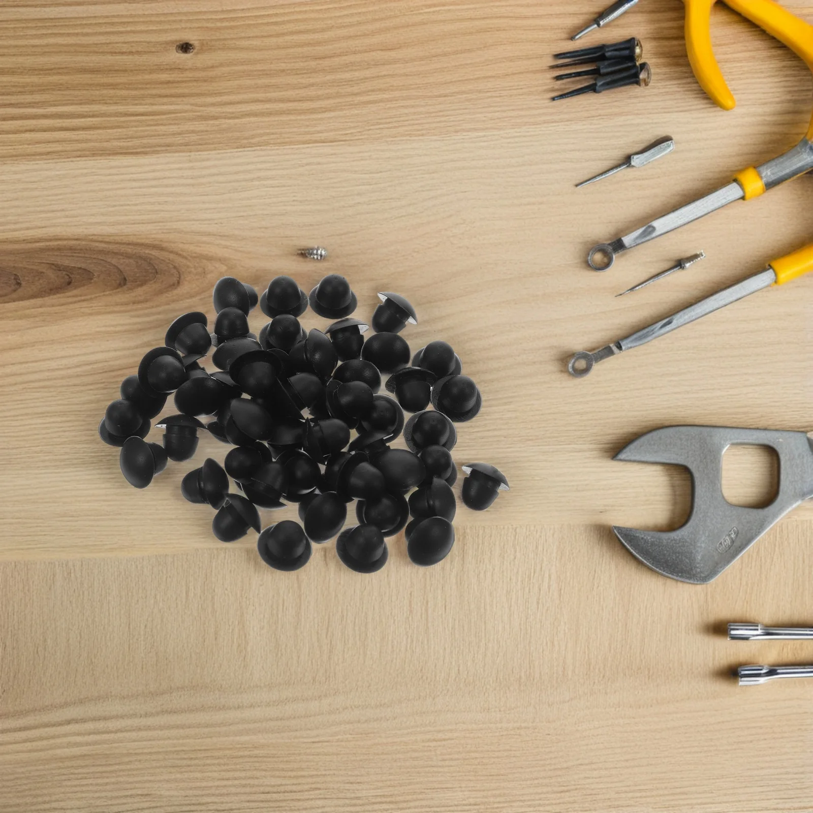 

100pcs Silicone Hole Plug 1/4 Inch Snap- 6-6.5Mm Holes Waterproof Sealing Cap Tube End Cover Panel Seal Stopper Reusable