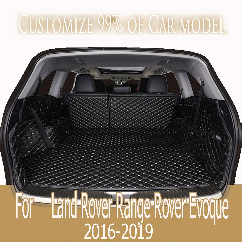 For Land Rover Range Rover Evoque 2016-2019 SUV 4 doors Car Trunk Mats High Side Trunt Carpets Auto Parts Styling