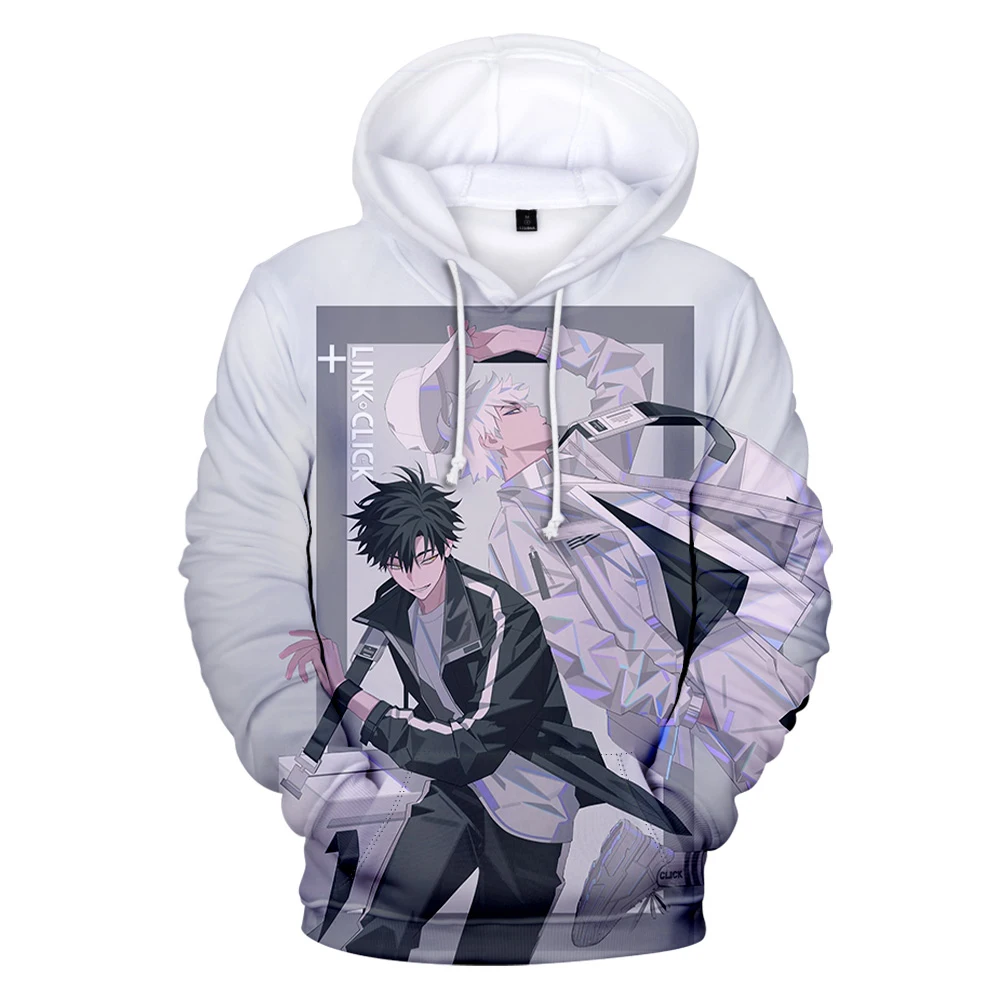 2026 Link Click Anime Hoodie Unisex Long Sleeve Woman Man Sweatshirt Free Shipping Harajuku Streetwear Casual Style 3D Clothes