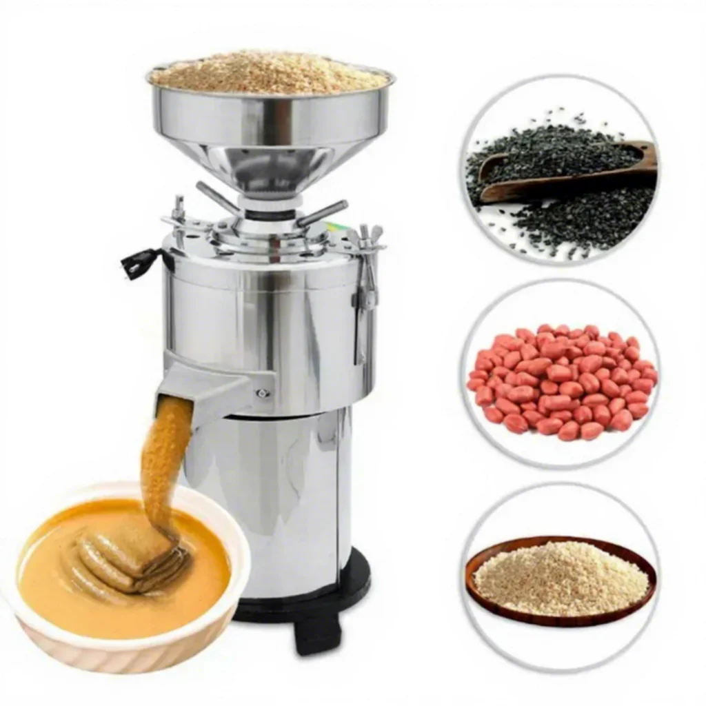 Automatic Continuous Feeding Nut Butter Mill 300kg/h, Industrial Grinder For Peanut Almond Without Manual Operation