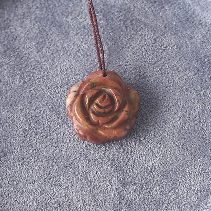 

Многоцветный кулон «Роза Пикассо из яшмы»: аксессуар из натурального камня ручной работы для изготовления ювелирных изделий в стиле бохо, 19X19X8 мм-4,4 г