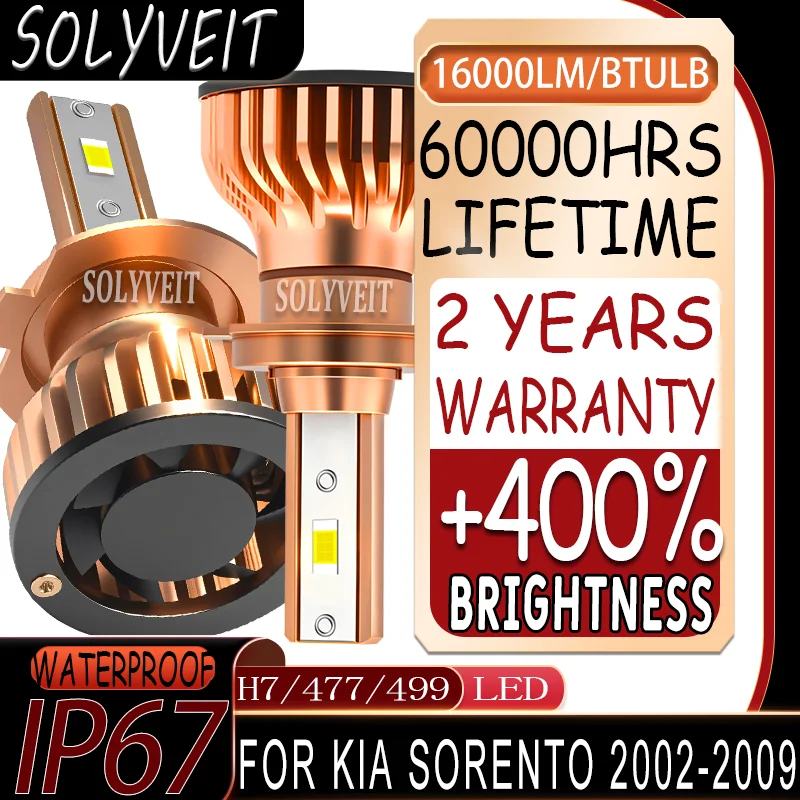 

Effortless Setup Smooth Night Driving LED H7 waterproof Low Beam Lights For Kia Sorento 2002 2003 2004 2005 2006 2007 2008 2009
