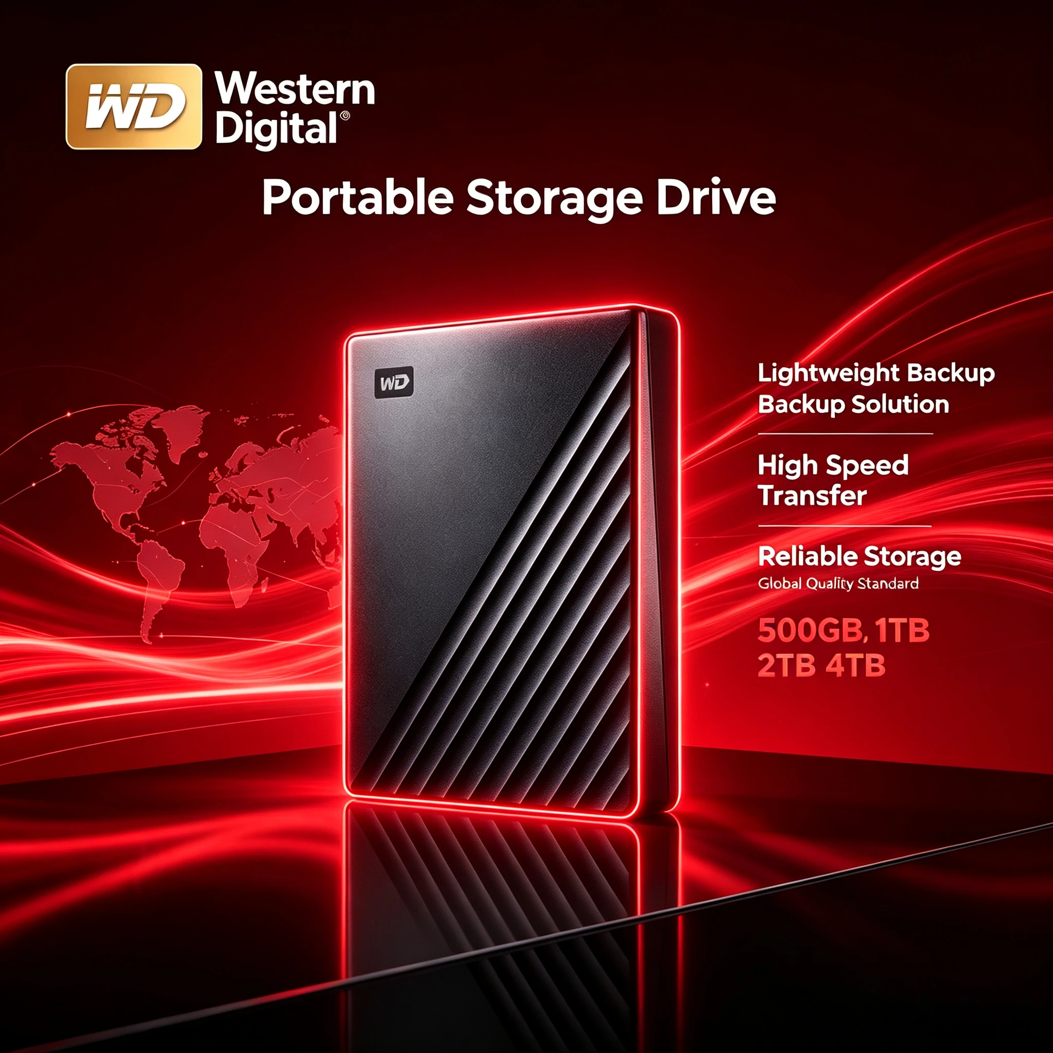 WD My Passport Ultra  with USB-C External Portable Hard Drive for Easy Backup WD Metal Edition For PC laptop 500GB1TB 2TB 4TB