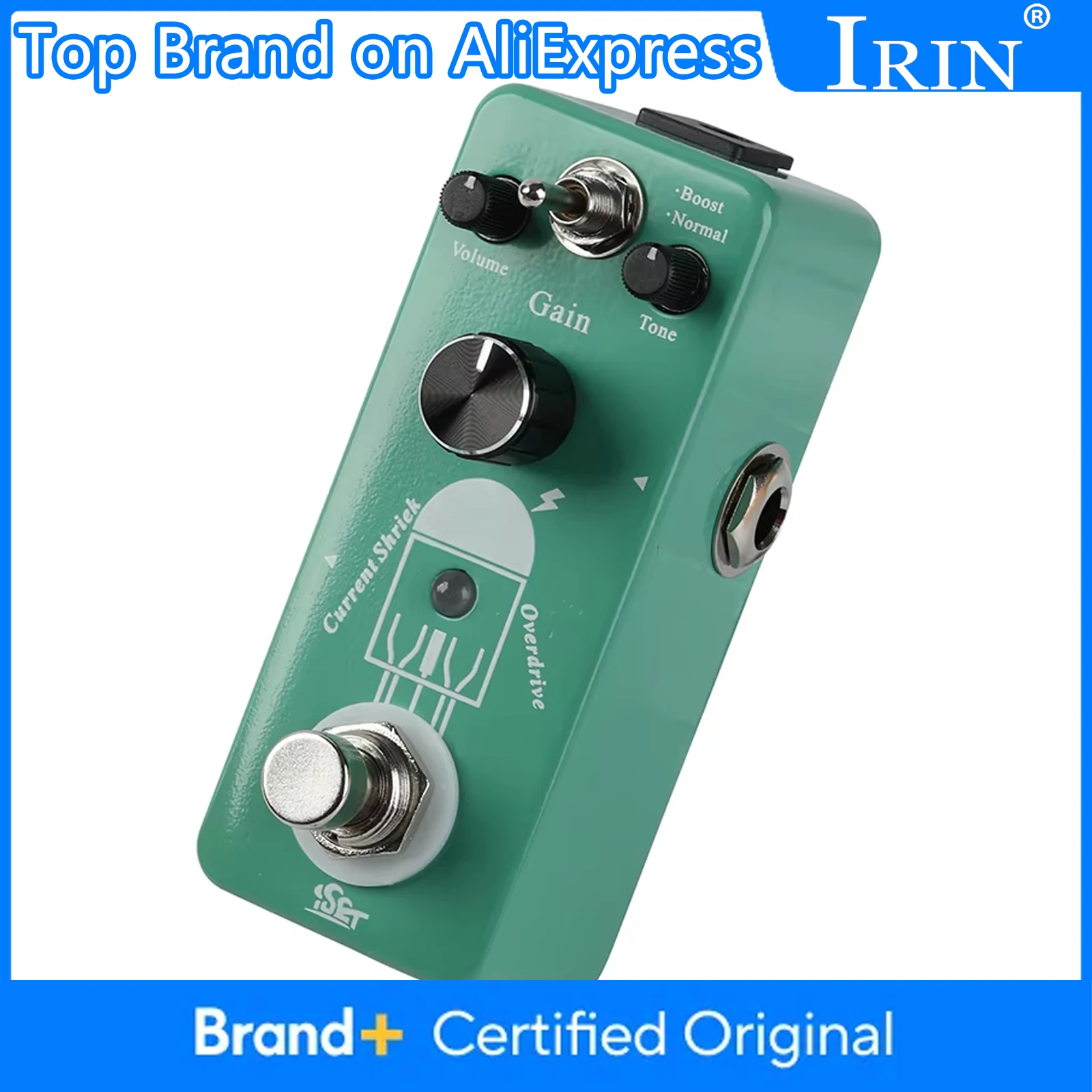 

ISET Current Shriek Overdrive педаль эффектов для гитары металлический корпус педаль для электрогитары True Bypass Запчасти и аксессуары для гитары