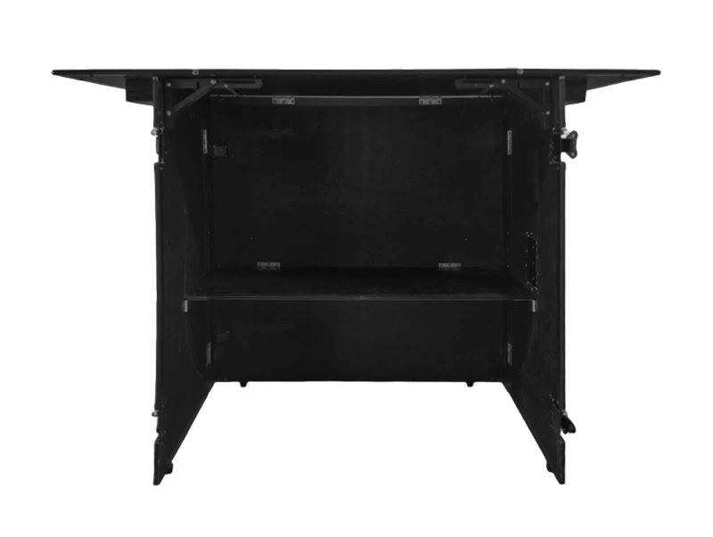 Portable folding DJ air case, aluminum alloy music equipment case, facade booth aluminum frame plywood flight case