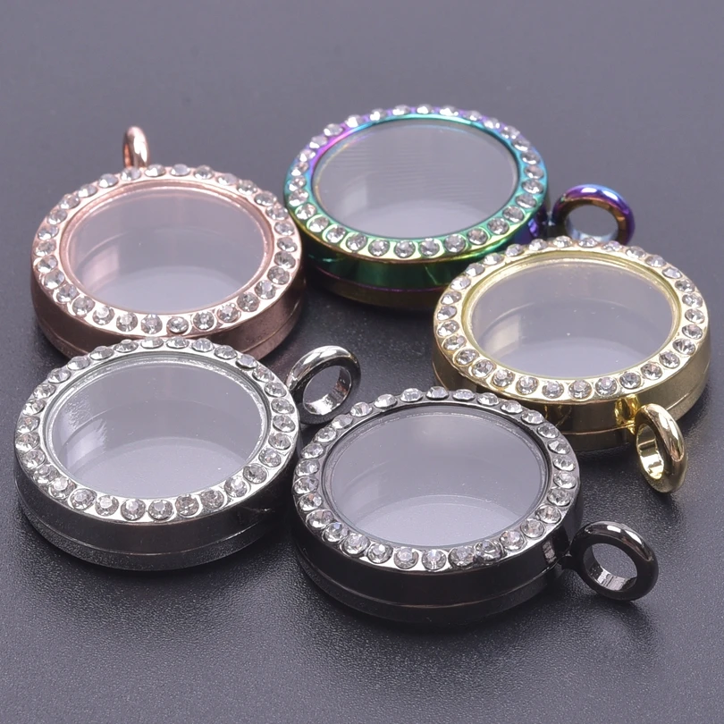 

1pc Alloy 25-40mm Round Twist Floating Memory Photo Locket Coin Holder Pendant DIY Living Medallion Jewelry Necklaces for Women