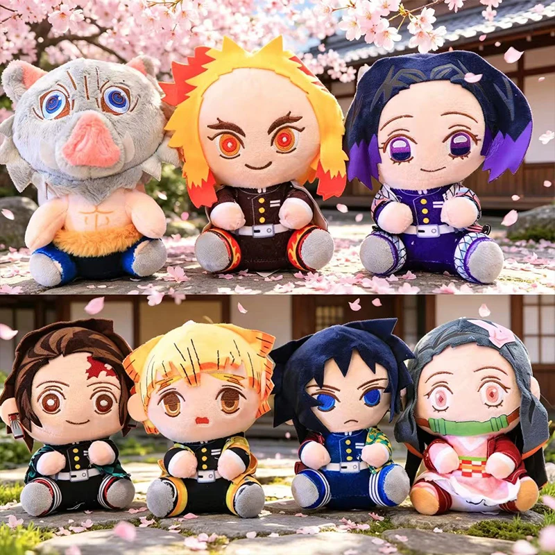 

Японские плюшевые игрушки Demon Slayer: Kimetsu No Yaiba (Клинок, рассекающий демонов) — коллекция милых аниме-фигурок Камадо Танджиро, Незуко, Зеницу, Кёджуро. Подарки.