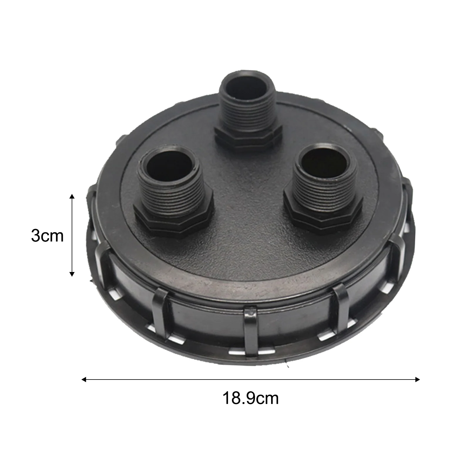 IBC Vented Lid 163mm Dia With 1in Male Thread Plastic IBC Tank Adapter IBC Tank Adapter Cap IBC Ton Bucket Plastic Cover
