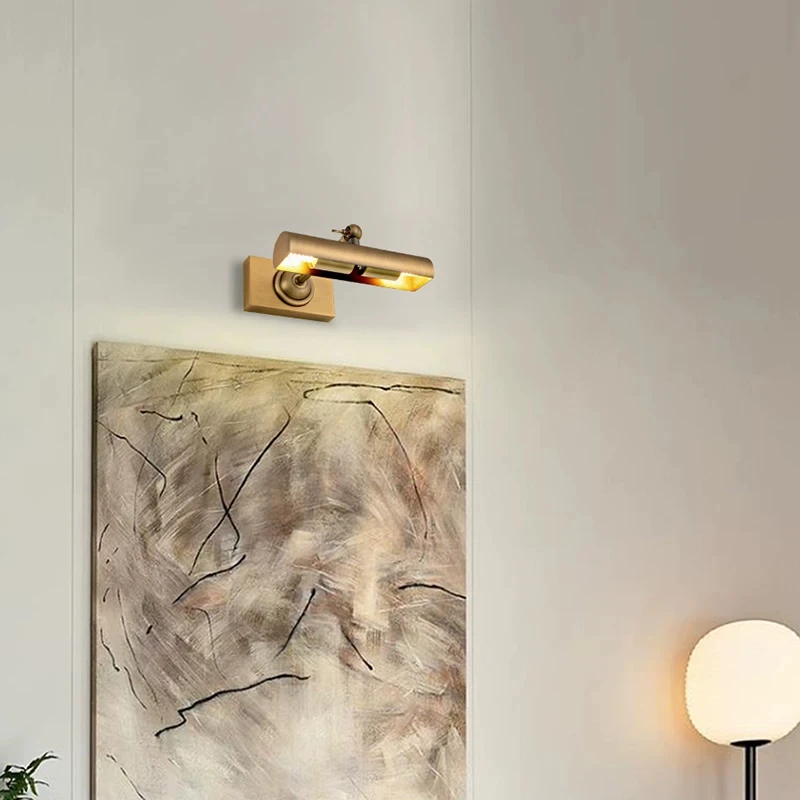 LED American Mirror Picture Light Modern Bookcase Lamp Simple Bathroom Cabinet Light Retro Decorative Lamps