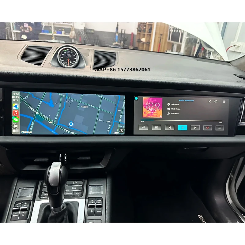 

For Macan 2014-2018 Upgraded Version Modified Accessories Center Console Passenger Screen Control Multimedia Player