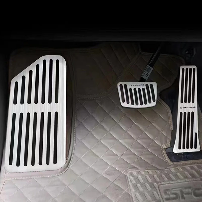 Für Kia Carnival Sedona KA4 2020 ~ 2025 Auto Gaspedal Bremspedal Rest Fuß Pedale Abdeckung Direkt Installieren Nicht-slip Matte Zubehör – Detail 8