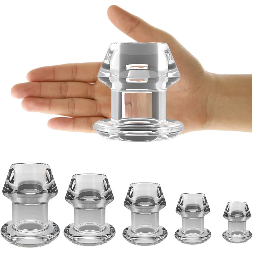 Hollow Vaginal Peephole Vaginal Peephole Anal Plug Vaginal Dilation Anal Dilation BDSM Enema Sex Toy Butt Plug for Men Women