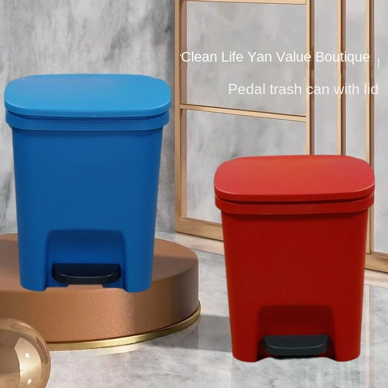 

Plastic Garbage Cans Multi-purpose Trash Bin For Eco-friendly Living Stylish Rubbish Bin Effective