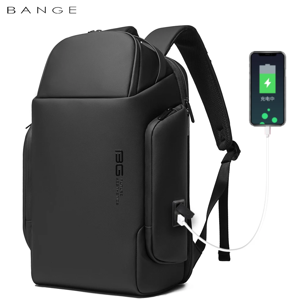 2022 BANGE New Waterproof 15.6Inch Business Computerbackpack USB Interface For Charging Bag LargeCapacity Men's Backpack