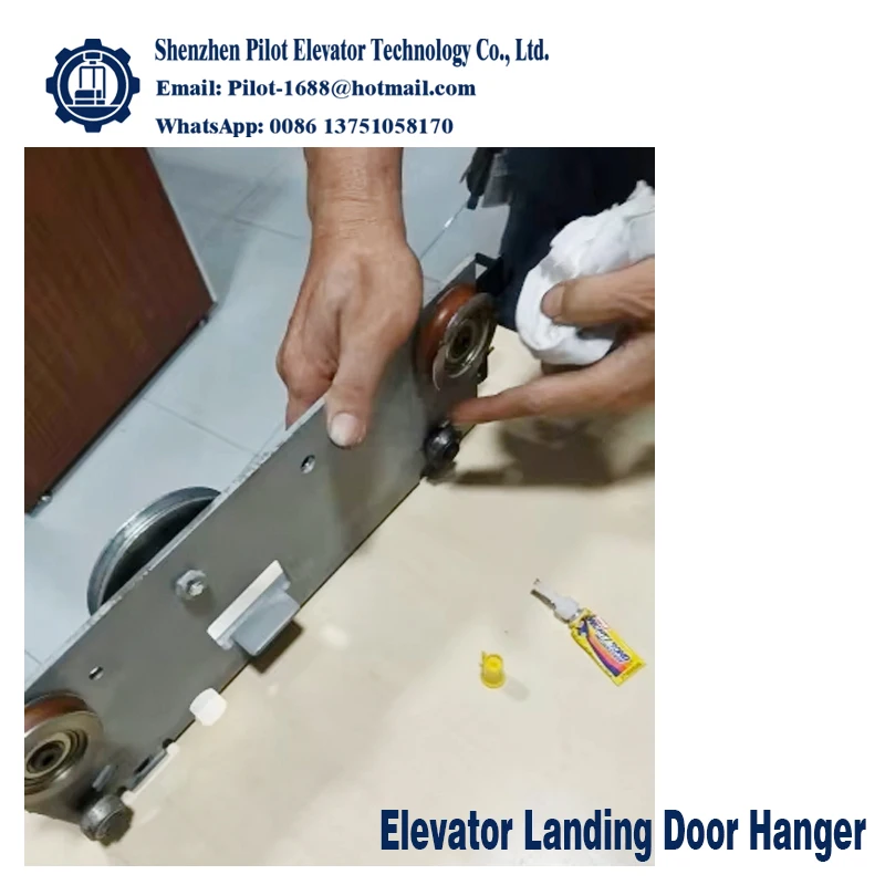 ：Elevator Hall & Car Door Hanging Wheel Pulley Plate for 800 900 1000 Model Elevators