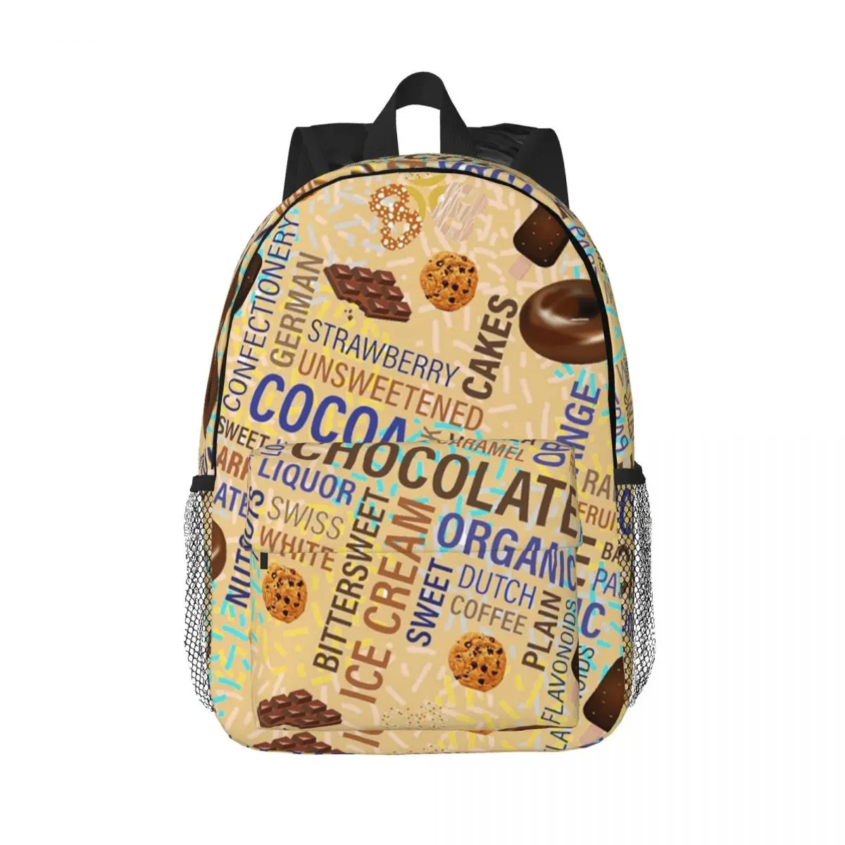 

Chocolate Lover Backpacks Teenager Bookbag Fashion Children School Bags Laptop Rucksack Shoulder Bag Large Capacity