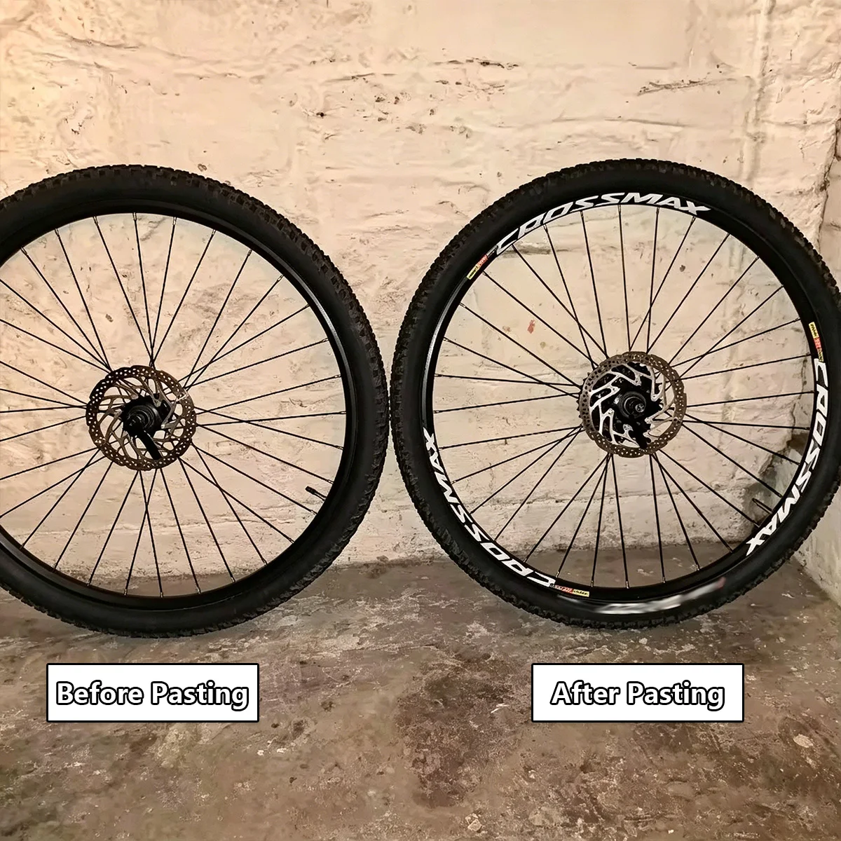 For MAVIC CROSSMAX SL PRO MTB Wheel Hub Stickers Width 17.5mm Bicycle Rim Reflective Waterproof Strip Decals for Two Wheels