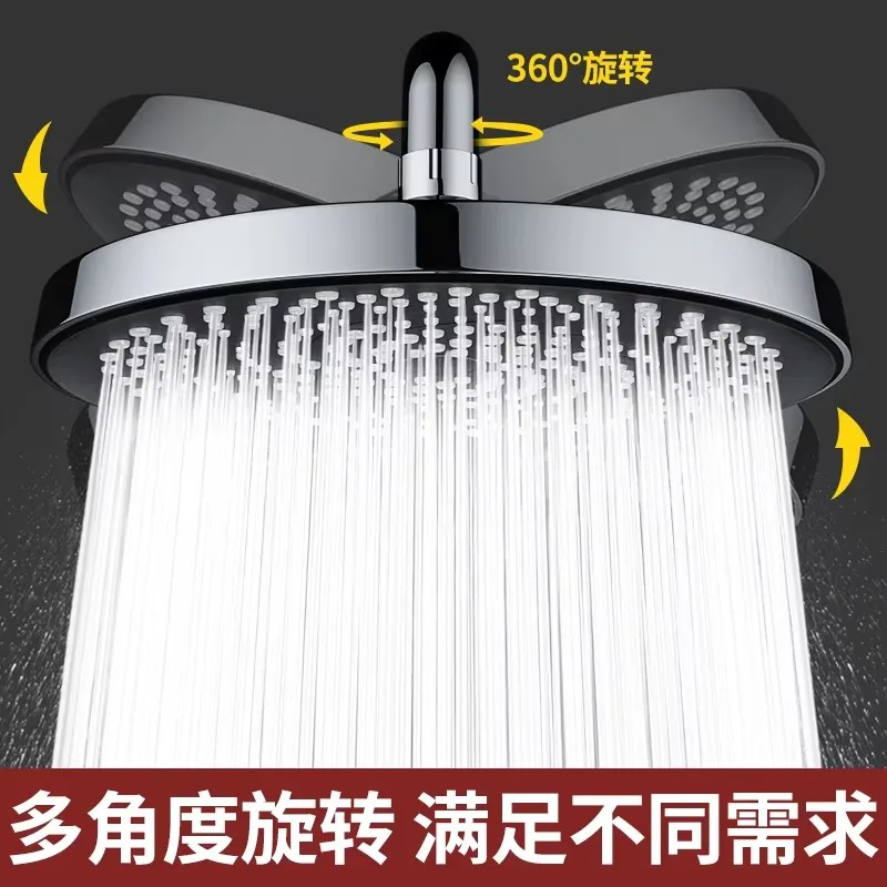 New 275mm Big Panel Water Saving Supercharge Rainfall Shower Head High Pressure Top Rain Shower Faucet Bathroom Accessories