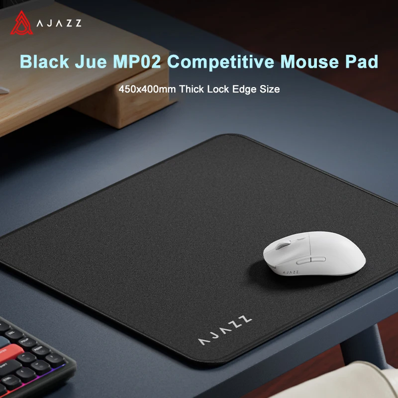 AJAZZ MP02 Non-Slip Mouse Mat Laptop Gaming PC Black Computer For Pad Mouse Rubber School Supplies Desk Set Office Accessories