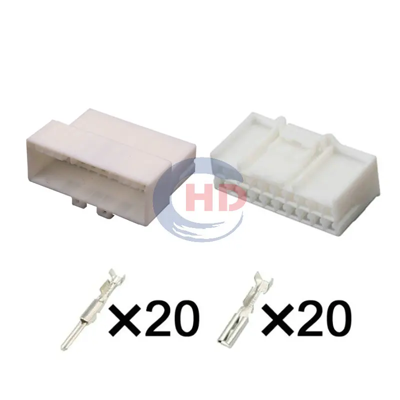 

1-20 sets 20pin auto wiring harness plug cable electric plug connector 936131-1 936095-1