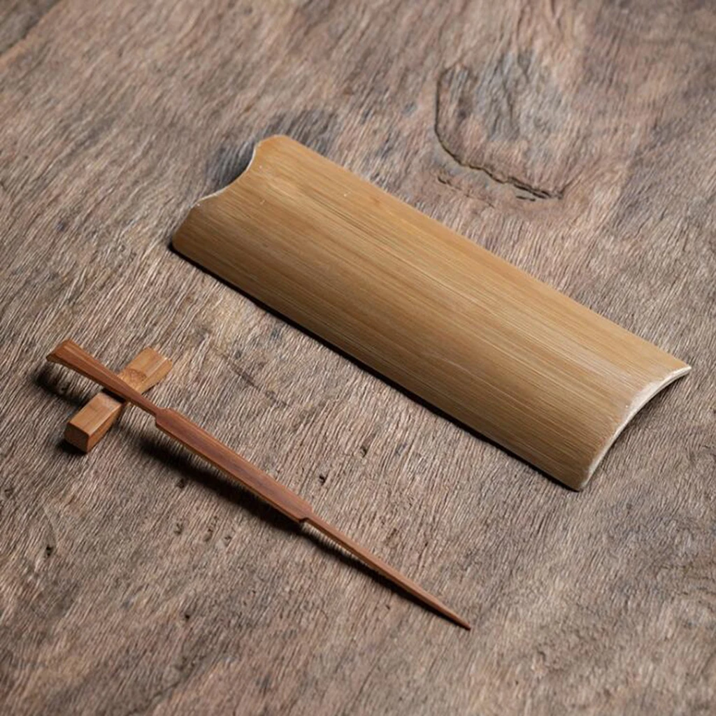 Exquisite Bamboo Matcha Scoop Spoon Holder Utensils for Tea Accessories and Gongfu Ceremony