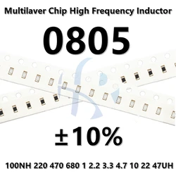 (50pcs) 0805 100NH 120NH 150NH 180NH 220NH 270NH 220 470 680 1 2.2 3.3 4.7 10 22 UH 47UH ±10% SMD Multilaver Chip Inductor