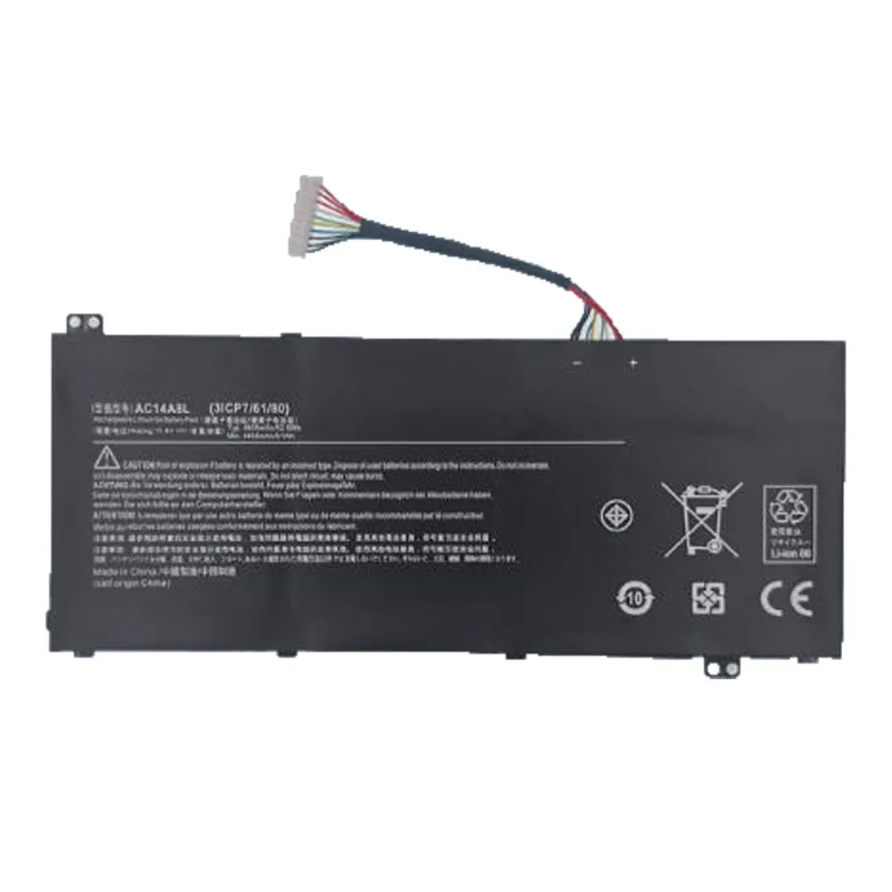Original AC14A8L KT.0030G.001  52.5Wh 4605mAh Laptop Battery for Acer Nitro VX5-591G VN7-591G VN7-571G  MS2391 3-Cell Li-Polymer