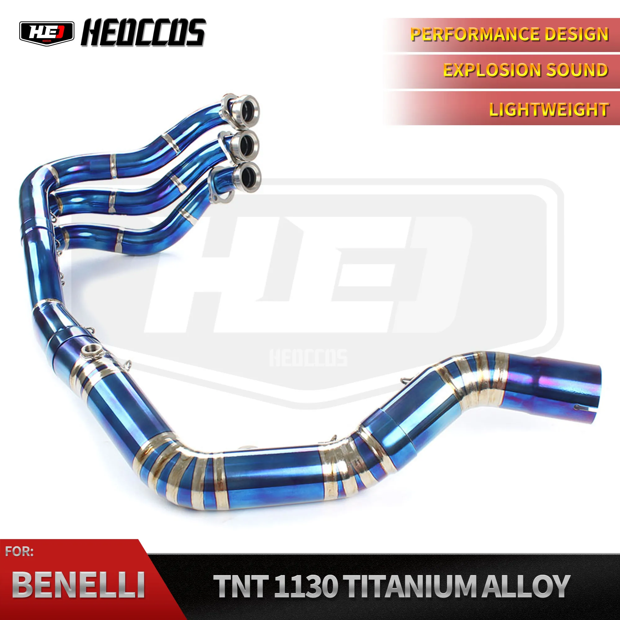 HEO For BENELLI TNT 1130 Exhaust System for BENELLI TNT 1130 Exhaust Pipes for BENELLI TNT 1130 Titanium Alloy Exhaust Pipes