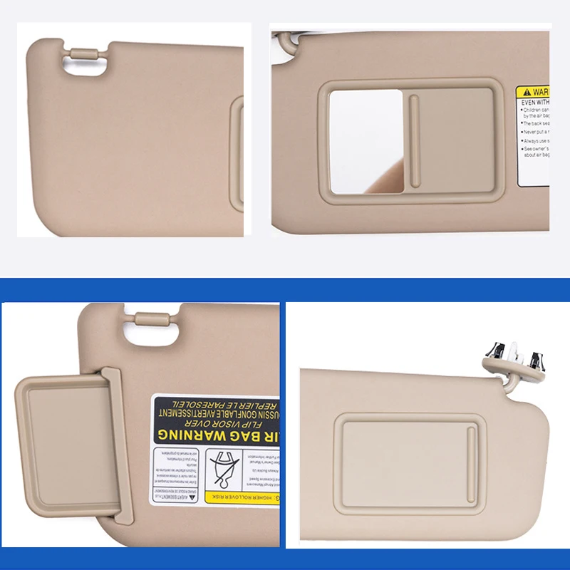 For Toyota RAV4 2006 - 2012 Beige Gray Sun Visor Shield Car Sunvisor Replacement Sunroof Accessories Left Right 74320-42501-B2