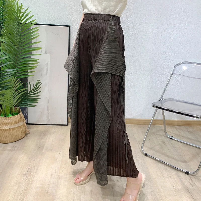 

Miyak Loose Pants 2025 Summer New Casual Exquisite Daily Versatile Solid Color Commuting Temperament Wide-legged Pants Female