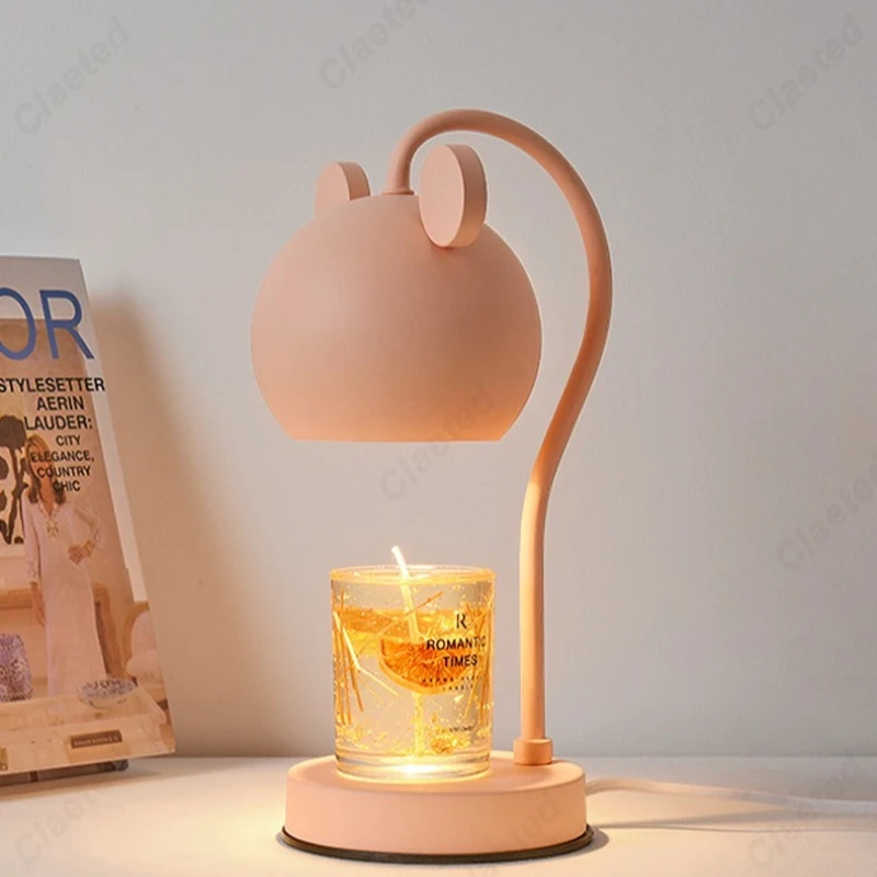 Creative Simple Cartoon Mickey Bear Scented Candle Lamp Bedroom Bedside Scented Atmosphere Table Lamp Ornaments