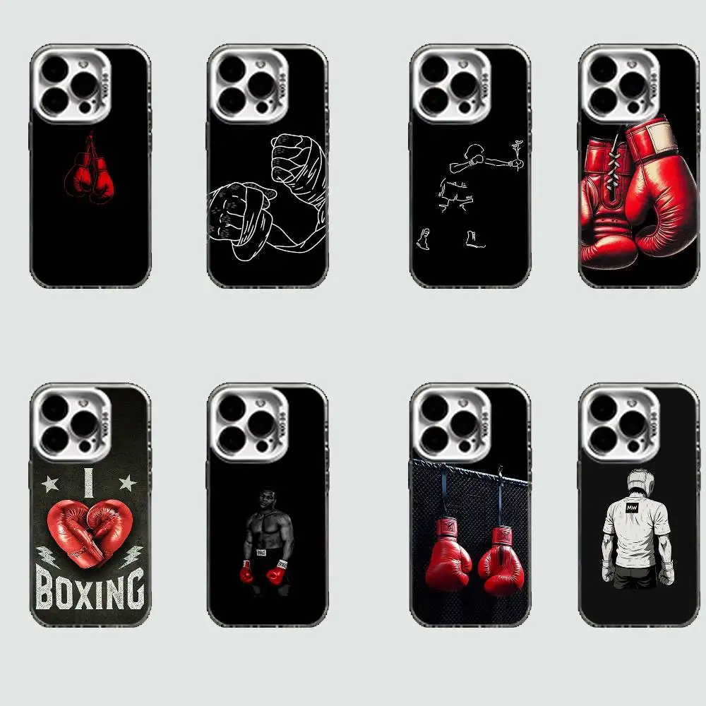 

Boxing Hard Phone Case for IPhone 16 15 14 13 12 11 Pro Max Plus16E X XR XS Max shockproof Full Cover