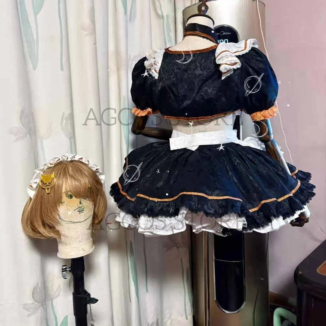 AGCOS مخصص NIKKE Anisu تأثيري حلي امرأة ملابس عيد الميلاد خادمة فستان ازياء تأثيري