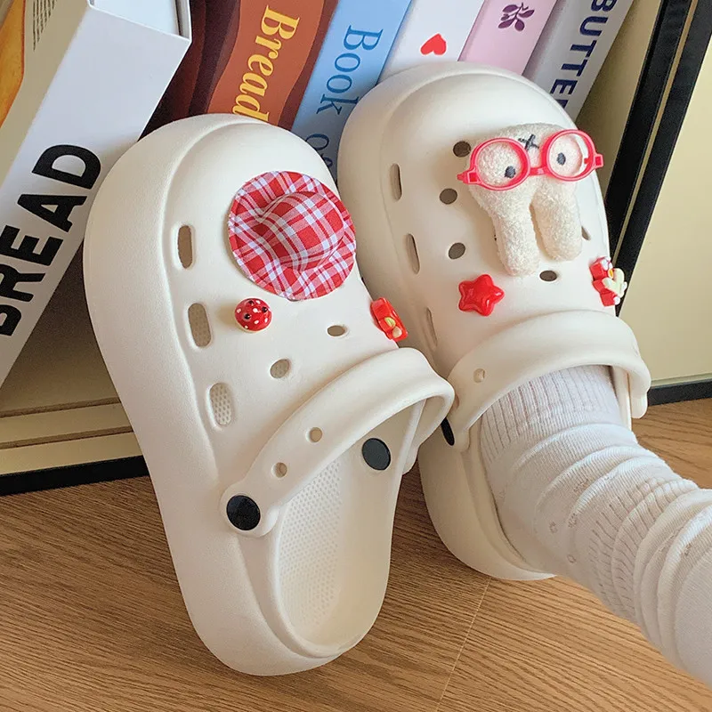

Korean New Cartoon Cute Miffy Rabbit Surrounding Hole Shoes Anime Anti Slip Creative Fashion Versatile Couple's Birthday Gift