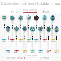 4PCS Dupont Bristle Electric Toothbrush Heads Whiten Teeth/Daily Clean/Precison Cleaning/Soft Care Teeth Function For Oral B 6