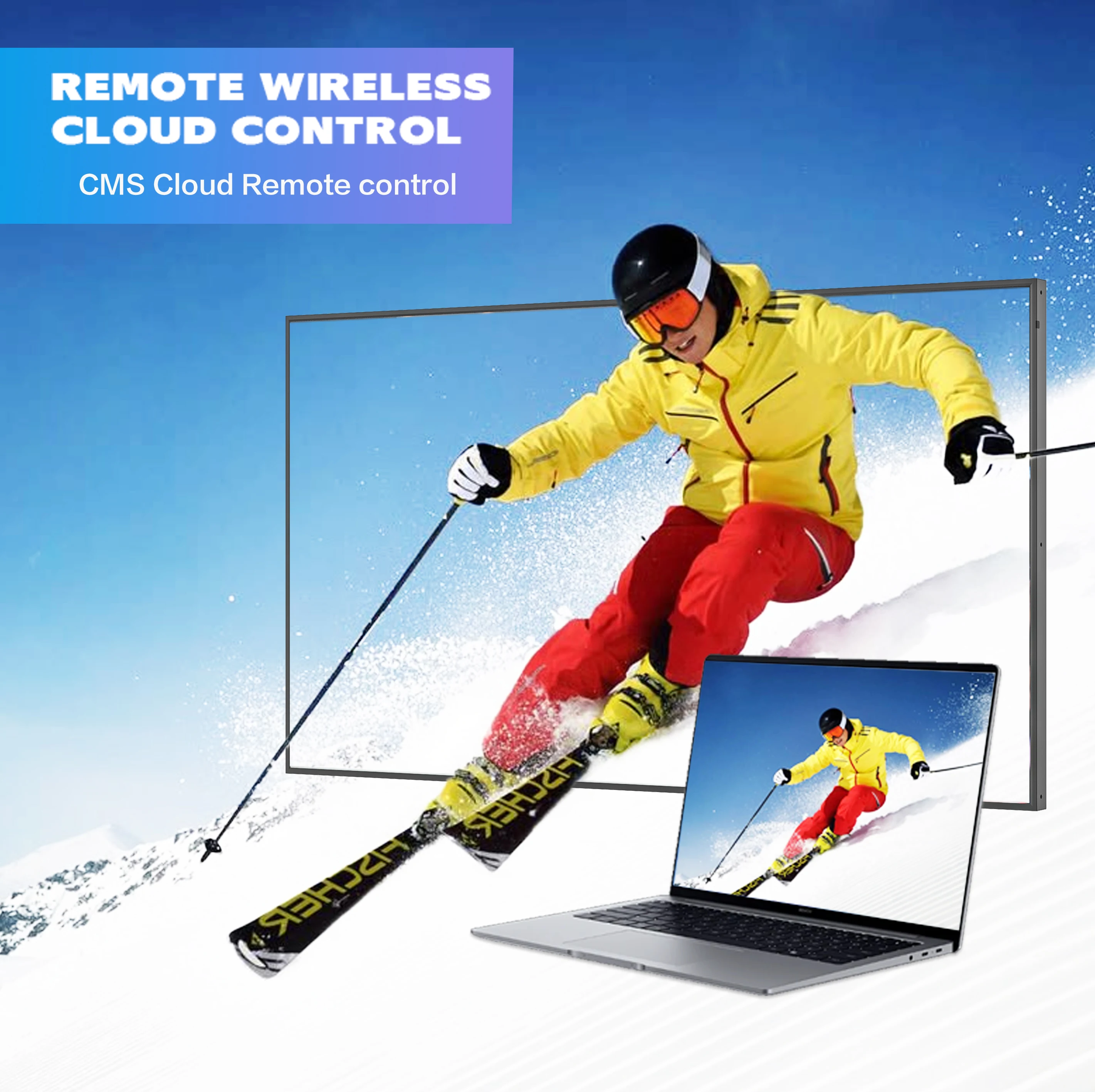 High Brightness Dual Screen Display Hanging Advertising Retail Store Promotional Digital Signage Window Lcd Digital Display