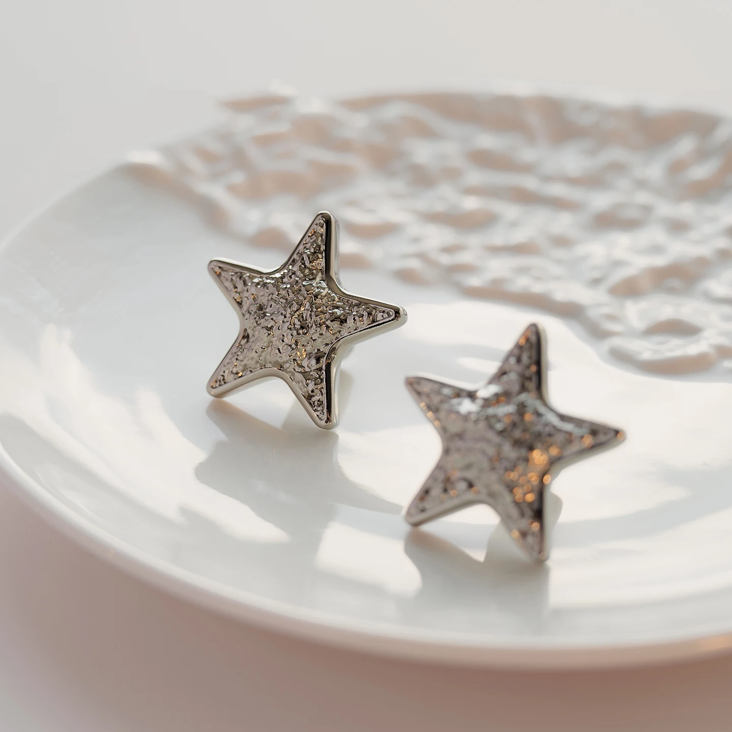 Solid PVD Nickel-silver Brass Handles Star Shape Kitchen Cabinet Pulls Bedroom Wardrobe Drawer Knobs Furniture Handle