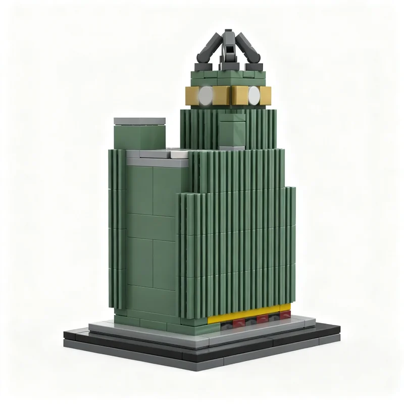 

286pcs MOC Eastern Columbia Building Architecture Model Blocks Toys Construction Christmas Gifts Creative Education Idea Brick