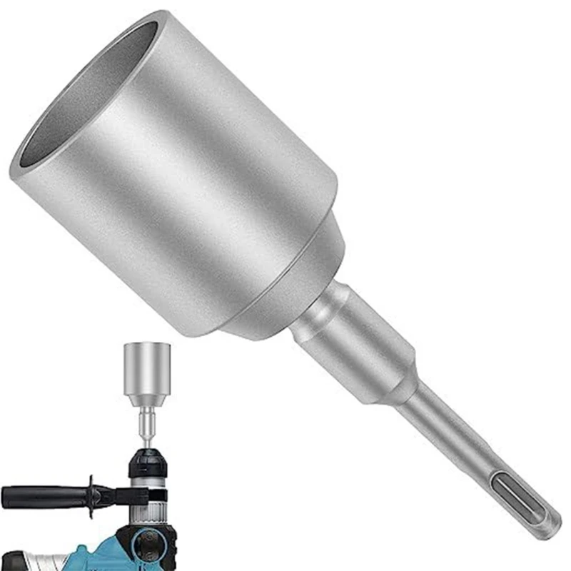 A2UD Ground Rod Driver Heavy Duty Steel Ground Rod Drill Bits Socket 19/21/30/45/65mm
