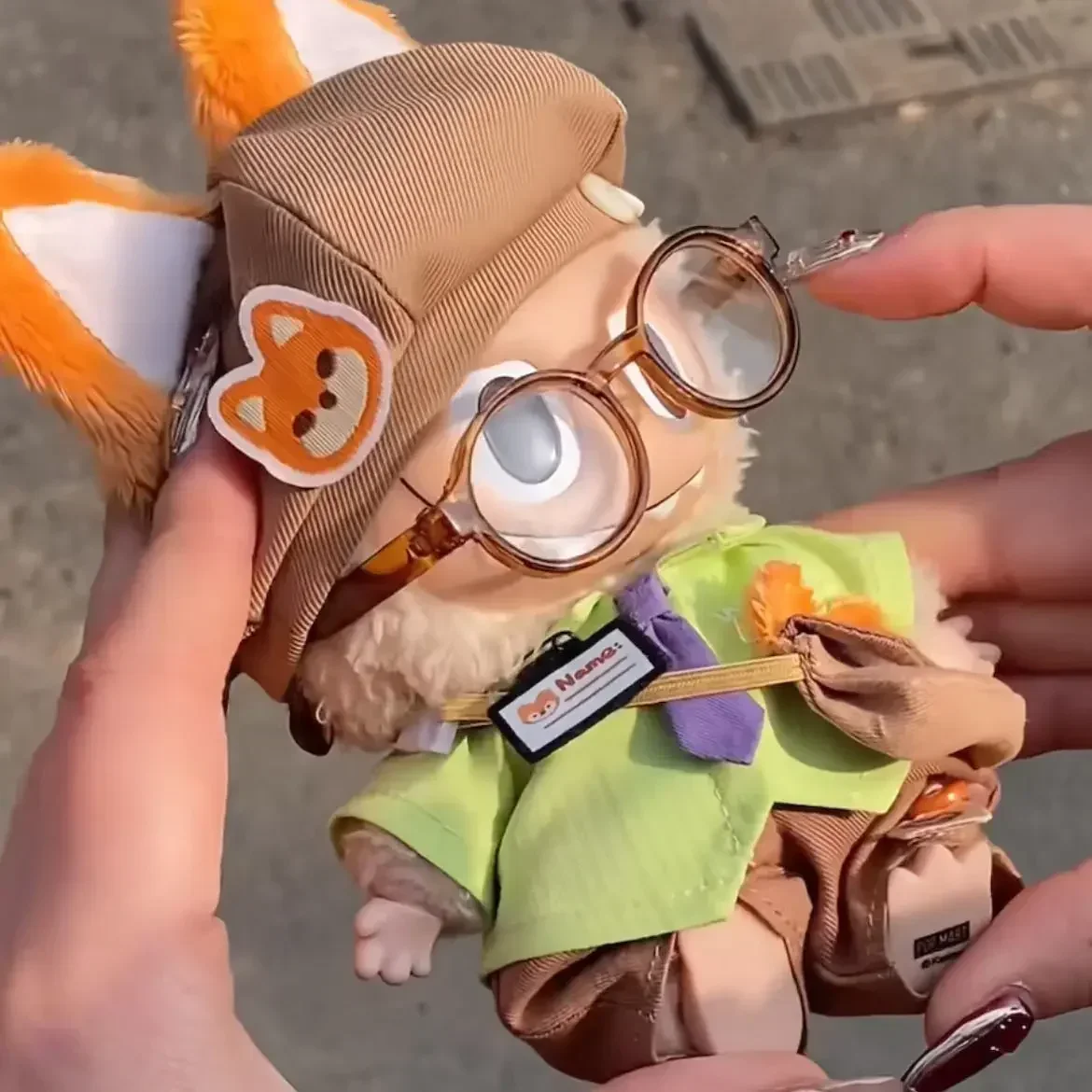 

Для 17 см Labubu кулон кукла одежда лиса кролик головной убор Kawaii косплей костюм набор модные аксессуары для кукол подарки