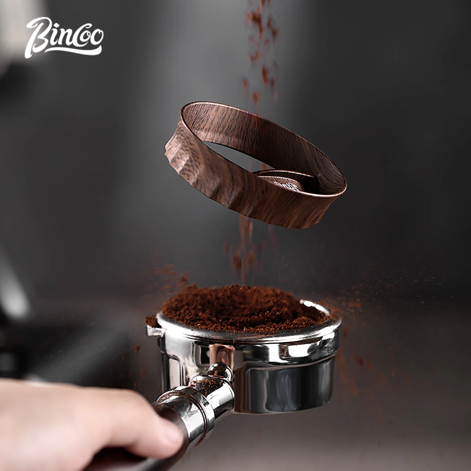 Bincoo Magnetic Coffee Dosing Ring 51MM/58MM Compatible with Portafilter Espresso Dosing Rings for Home Baristas Italian Style