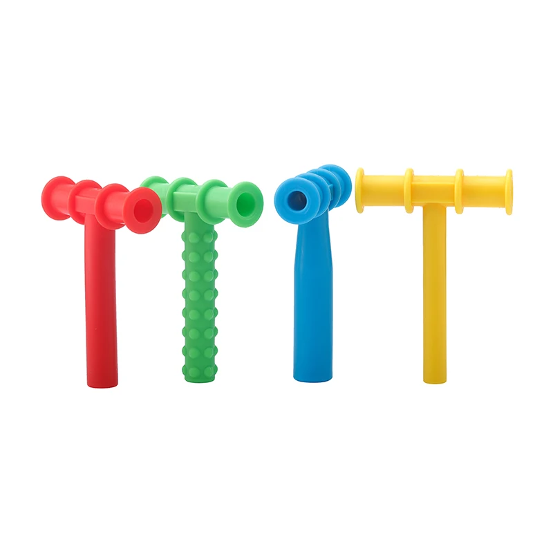 4PCS Chewing Tubes Infant Kids Adult Speech Therapy Tools Oral Motor Talk-Tools Autism Sensory Toys Baby Teether BPA Free