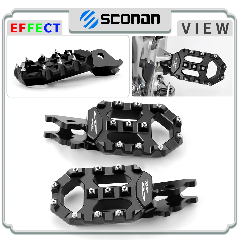 

For CRF250 CRF250R CRF250X CRF250RX CRF250L CRF250RALLY Foot Pegs Pedals FootRest Footpegs Motorcycle accessories CNC Aluminum