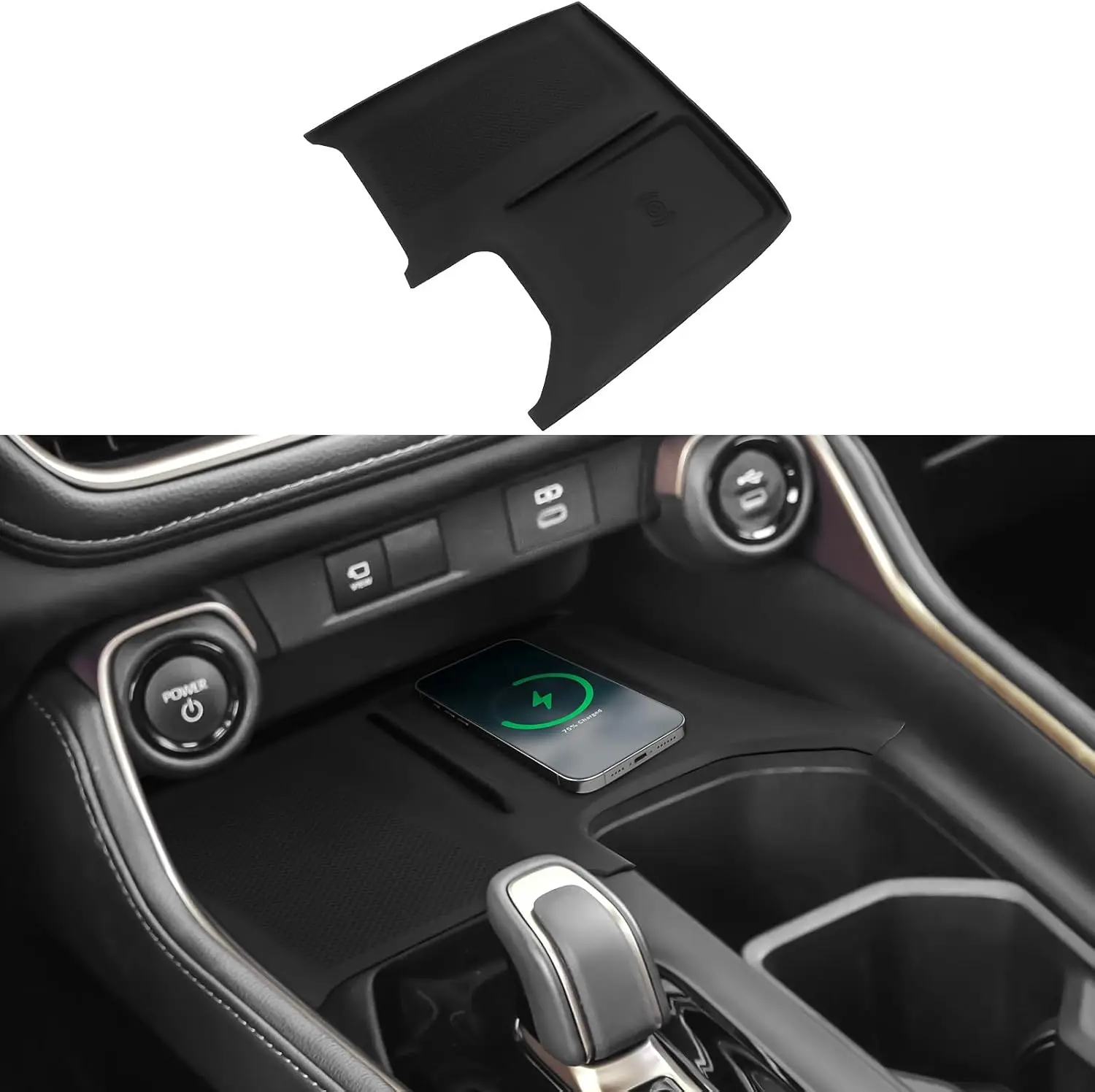 

Wireless Charging Anti-Slip Mat for Toyota Grand Highlander 2024-2025 Accessories Silicone Anti-Slip Wireless Charger Cover Pad