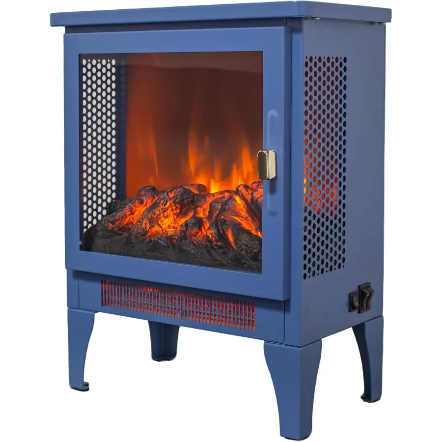 

Электрический камин с 3D пламенем и золотой дверной ручкой, печь-нагреватель без пульта дистанционного управления, 1400 Вт, 700 Вт, выход нагрева для эффективного он